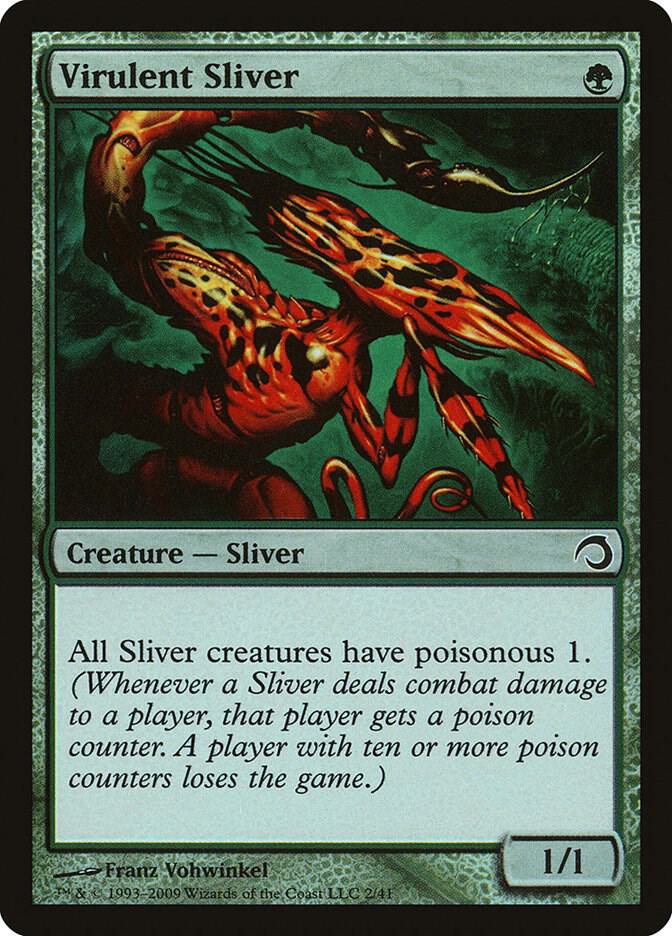 Virulent Sliver 2 (Premium Deck Series: Slivers)  - Foil | Good Games Adelaide SA