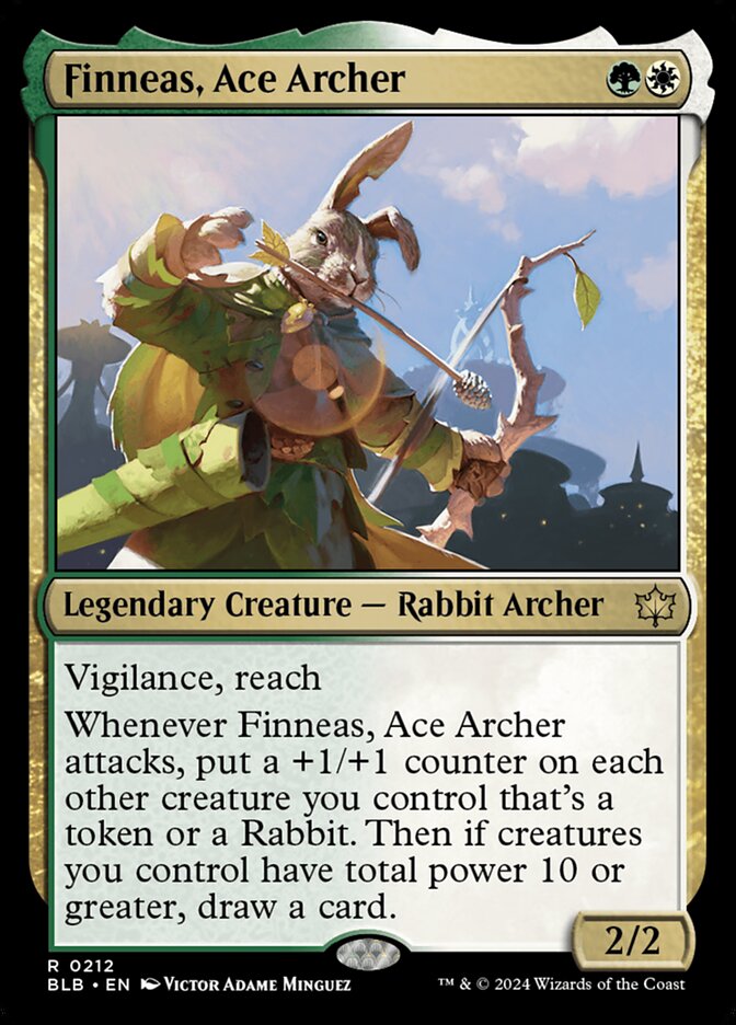 Finneas Ace Archer 212 (Bloomburrow)  - Foil | Good Games Adelaide SA