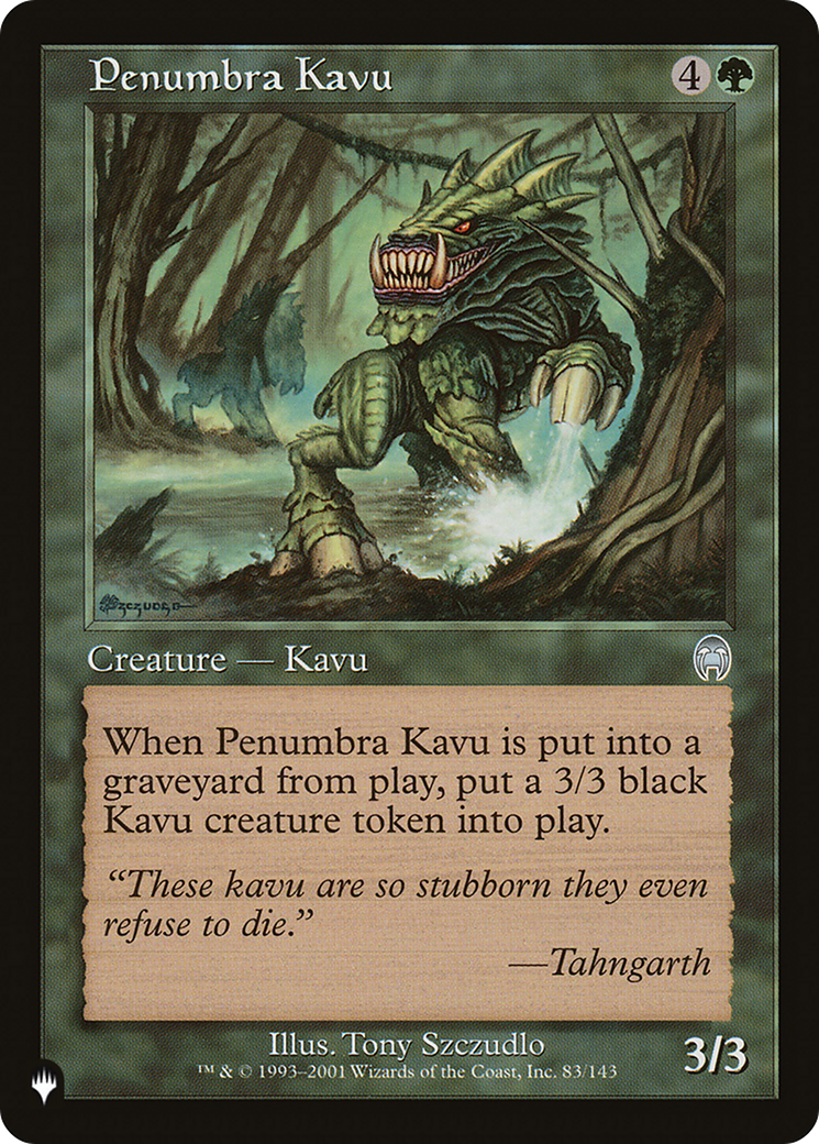 Penumbra Kavu [The List Reprints] | Good Games Adelaide SA