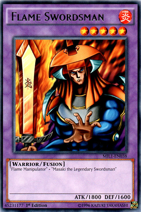 Flame Swordsman [MIL1-EN038] Rare | Good Games Adelaide SA