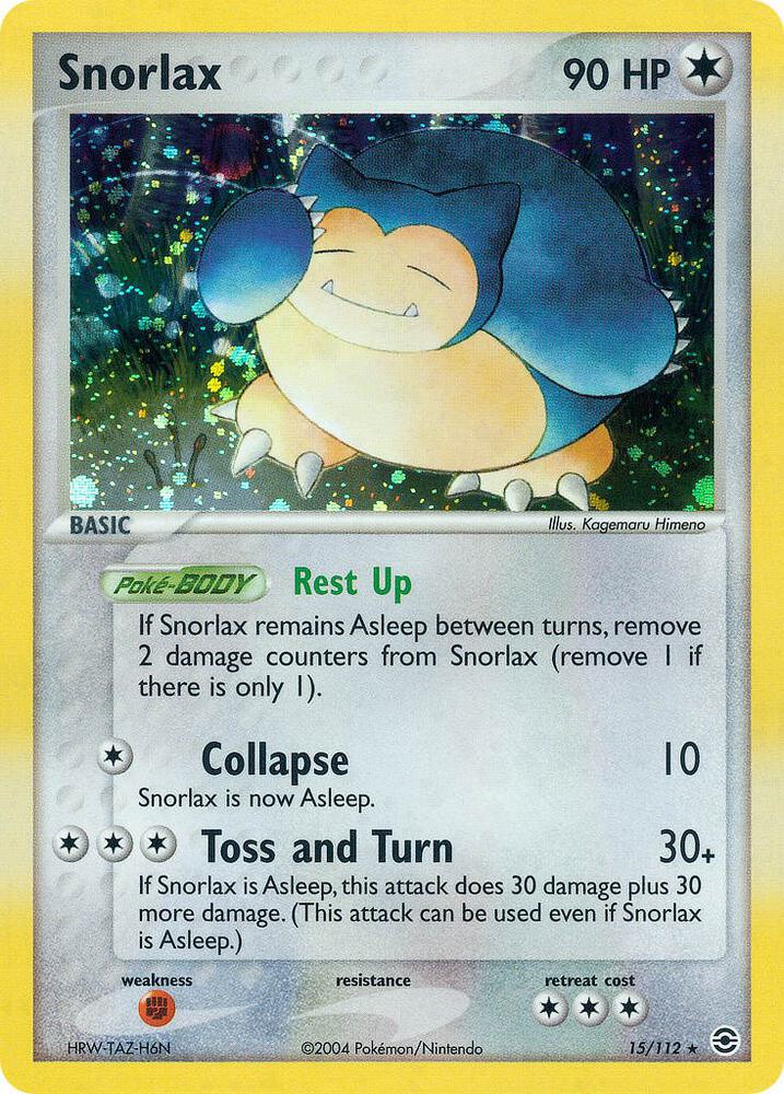 Snorlax 15/112 (FireRed & LeafGreen)  - Reverse Holofoil | Good Games Adelaide SA