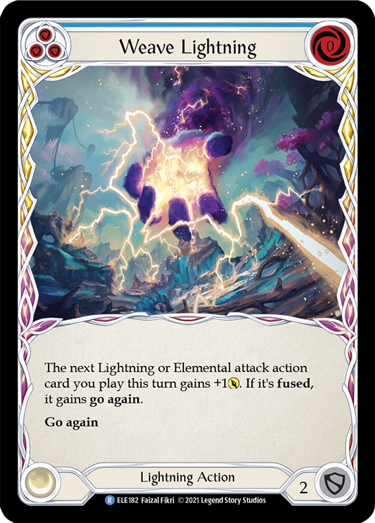 Weave Lightning (Blue) [ELE182] (Tales of Aria)  1st Edition Normal | Good Games Adelaide SA