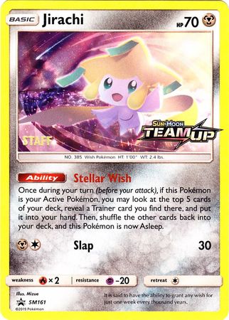 Jirachi (SM161) (Staff) [Sun & Moon: Black Star Promos] | Good Games Adelaide SA