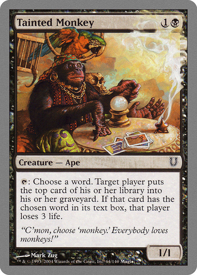 Tainted Monkey 64 (Unhinged)  - Foil | Good Games Adelaide SA