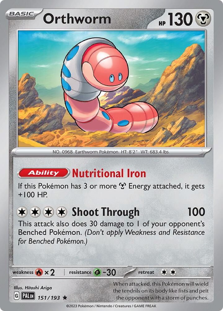 Orthworm 151/193 (SV02: Paldea Evolved)  - Holofoil | Good Games Adelaide SA