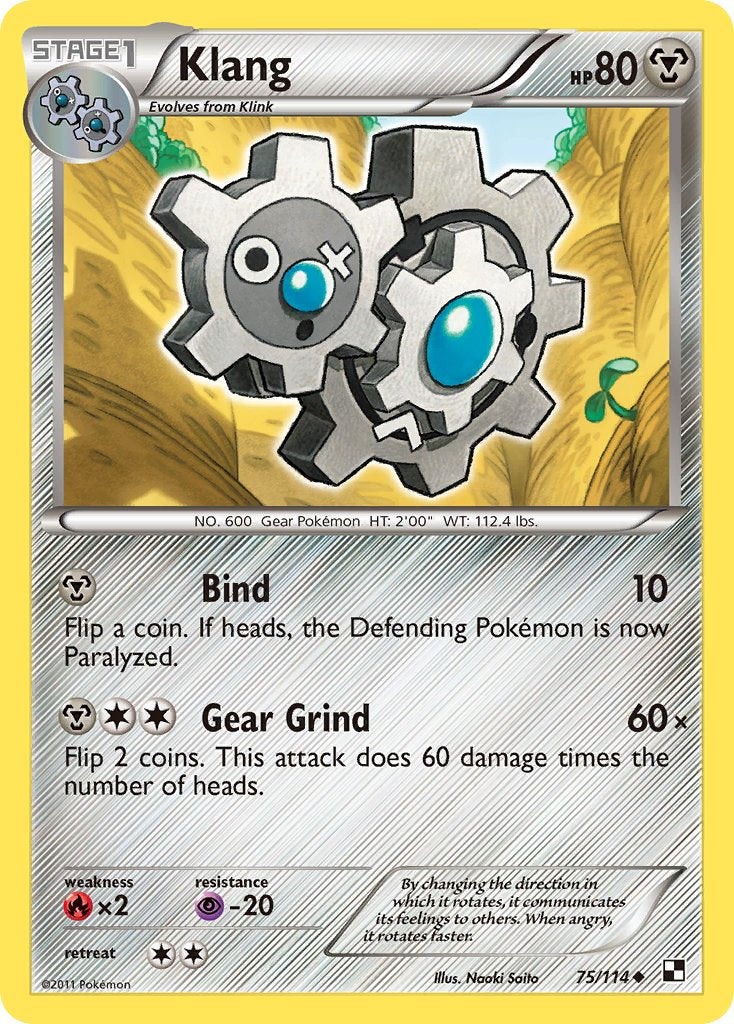 Klang (75/114) (Cracked Ice Holo) (Blister Exclusive) [Black & White: Base Set] | Good Games Adelaide SA