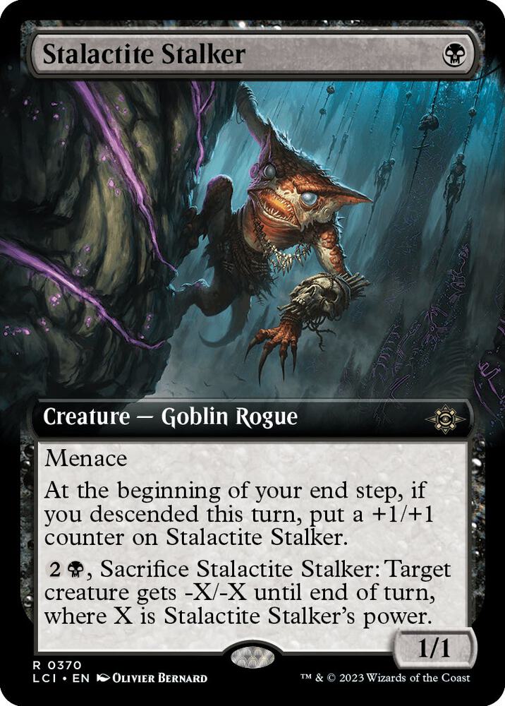 Stalactite Stalker 370/291 (The Lost Caverns of Ixalan)  - Extended Art Foil | Good Games Adelaide SA