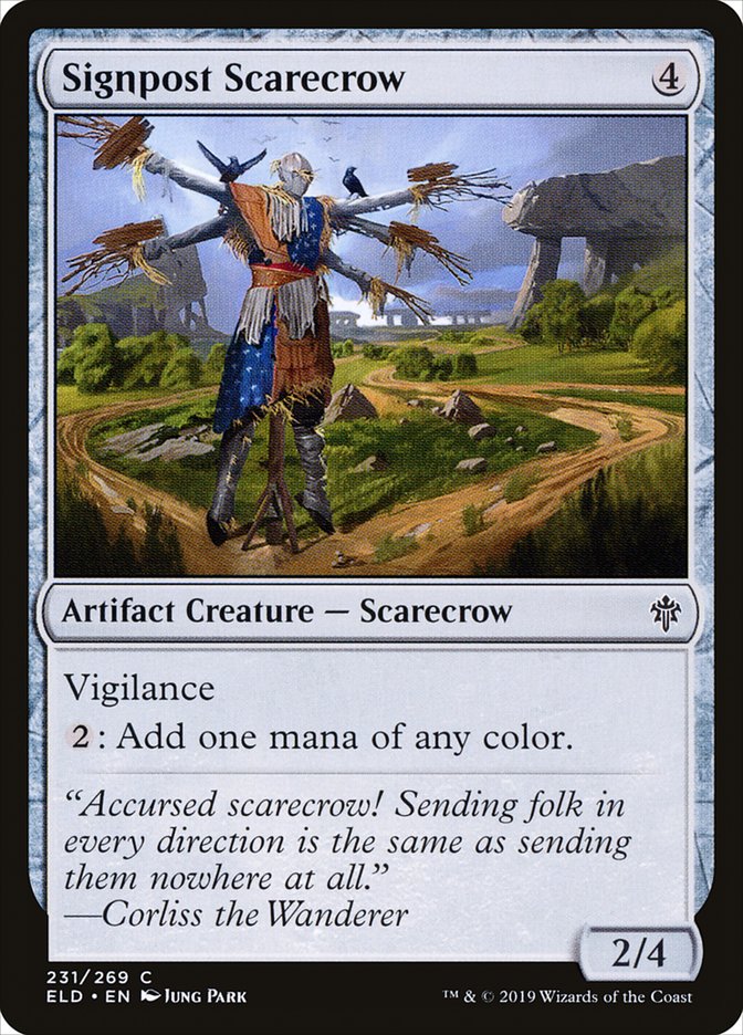 Signpost Scarecrow [Throne of Eldraine] | Good Games Adelaide SA