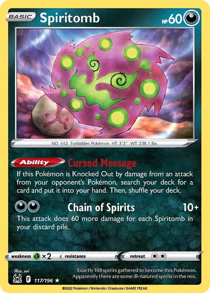 Spiritomb 117/196 (SWSH11: Lost Origin)  | Good Games Adelaide SA
