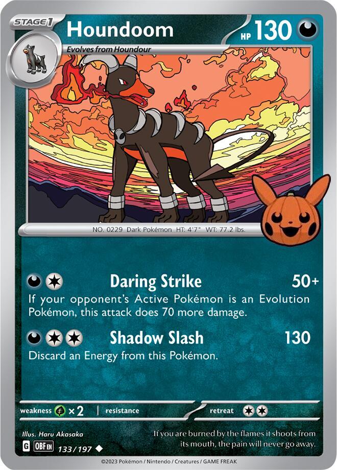 Houndoom 133/197 (Trick or Trade BOOster Bundle 2024)  | Good Games Adelaide SA