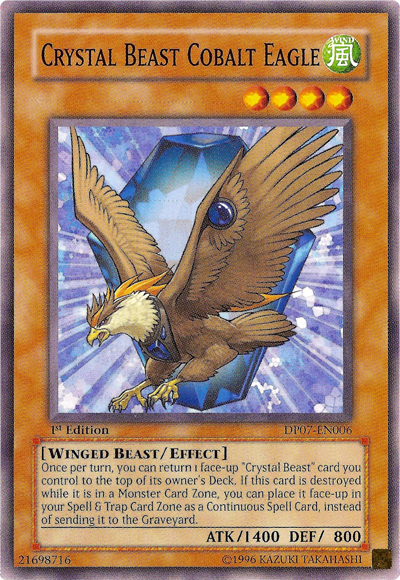 Crystal Beast Cobalt Eagle [DP07-EN006] Common | Good Games Adelaide SA
