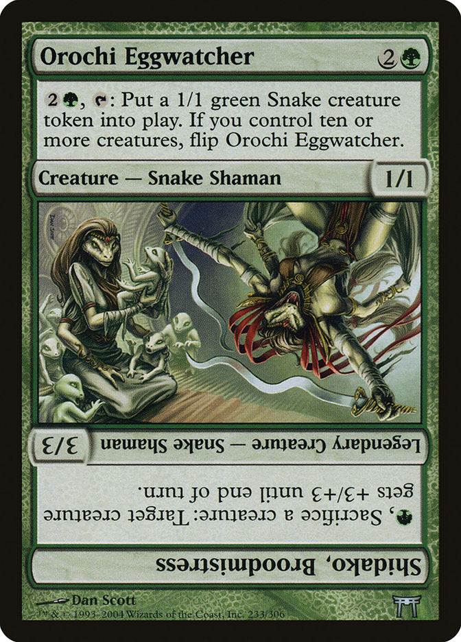 Orochi Eggwatcher // Shidako, Broodmistress 233 (Champions of Kamigawa)  - Foil | Good Games Adelaide SA
