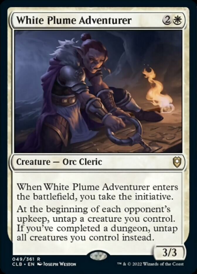 White Plume Adventurer [Commander Legends: Battle for Baldur's Gate] | Good Games Adelaide SA