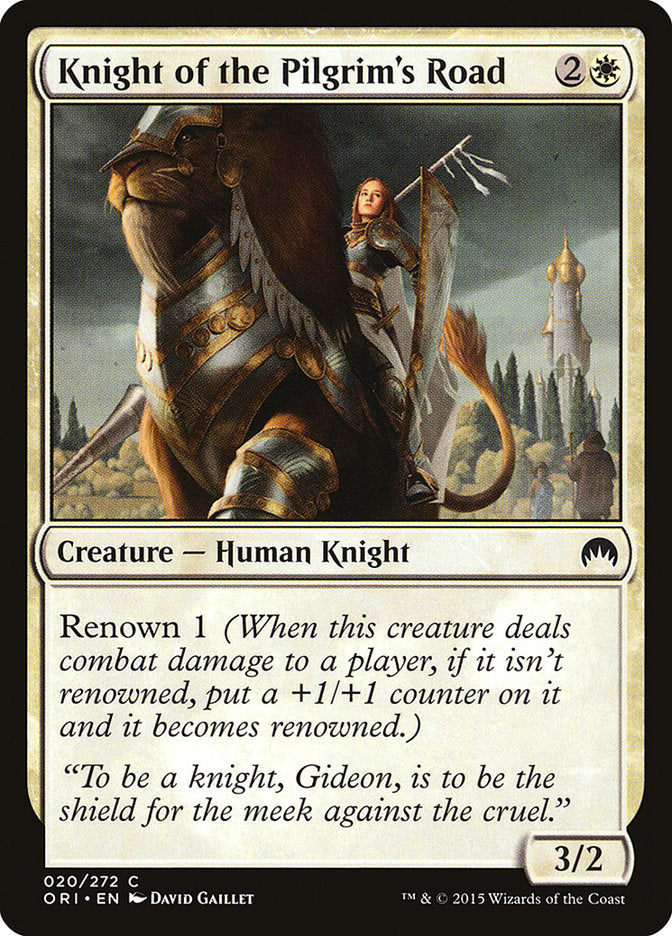 Knight of the Pilgrim's Road 20 (Magic Origins)  - Foil | Good Games Adelaide SA