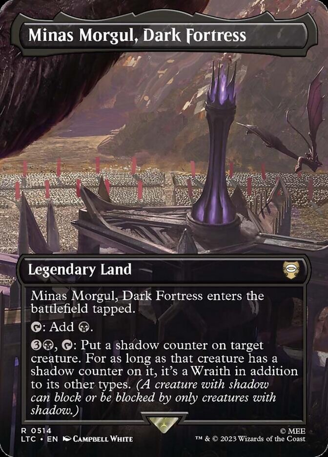 Minas Morgul, Dark Fortress 514 (Commander: The Lord of the Rings: Tales of Middle-earth)  - Borderless | Good Games Adelaide SA