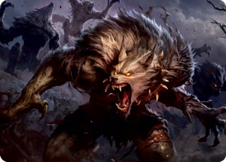 Village Reavers Art Card [Innistrad: Midnight Hunt Art Series] | Good Games Adelaide SA