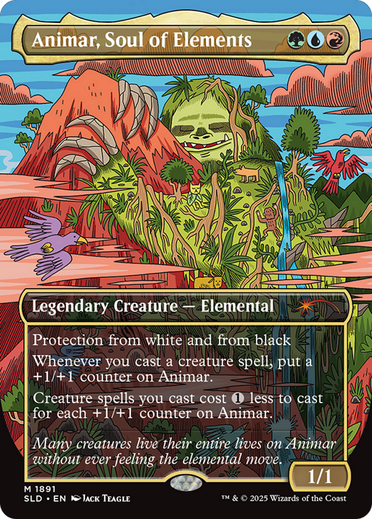 Animar, Soul of Elements (Rainbow Foil) [Secret Lair Drop Series] | Good Games Adelaide SA