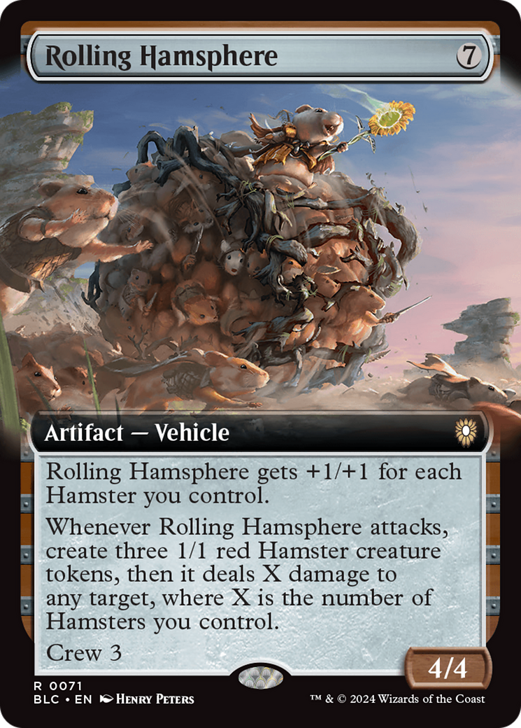 Rolling Hamsphere (Extended Art) [Bloomburrow Commander] | Good Games Adelaide SA