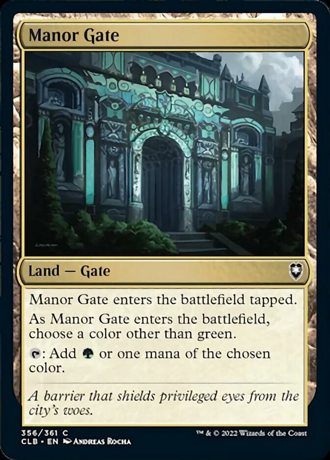 Manor Gate [Commander Legends: Battle for Baldur's Gate] | Good Games Adelaide SA