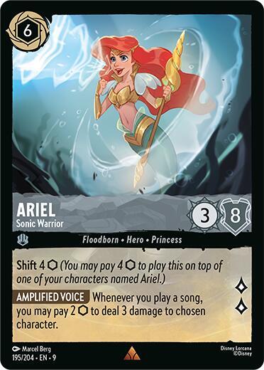 Ariel Sonic, Warrior 195/204 (Fabled)  - Cold Foil | Good Games Adelaide SA