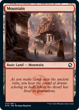 Mountain (277) [Dungeons & Dragons: Adventures in the Forgotten Realms] | Good Games Adelaide SA