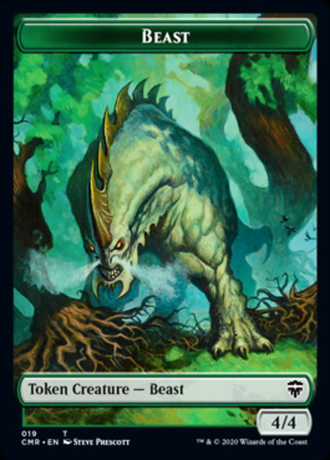 Beast (18) // Beast Token (19) [Commander Legends Tokens] | Good Games Adelaide SA