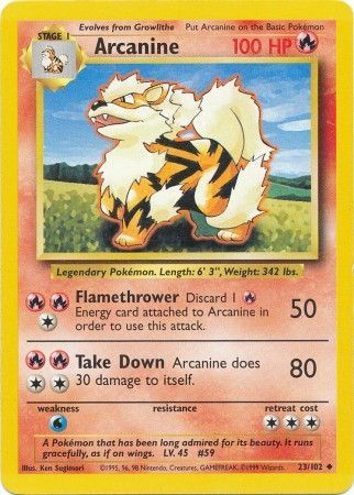 Arcanine (23/102) [Base Set Unlimited] | Good Games Adelaide SA