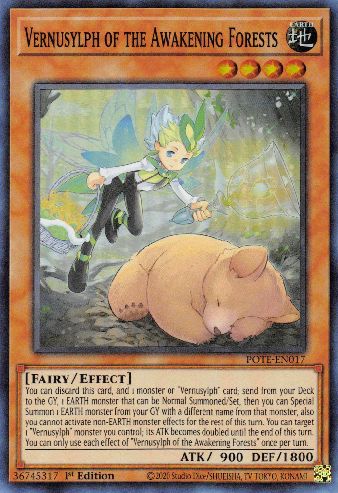 Vernusylph of the Awakening Forests [POTE-EN017] Super Rare | Good Games Adelaide SA