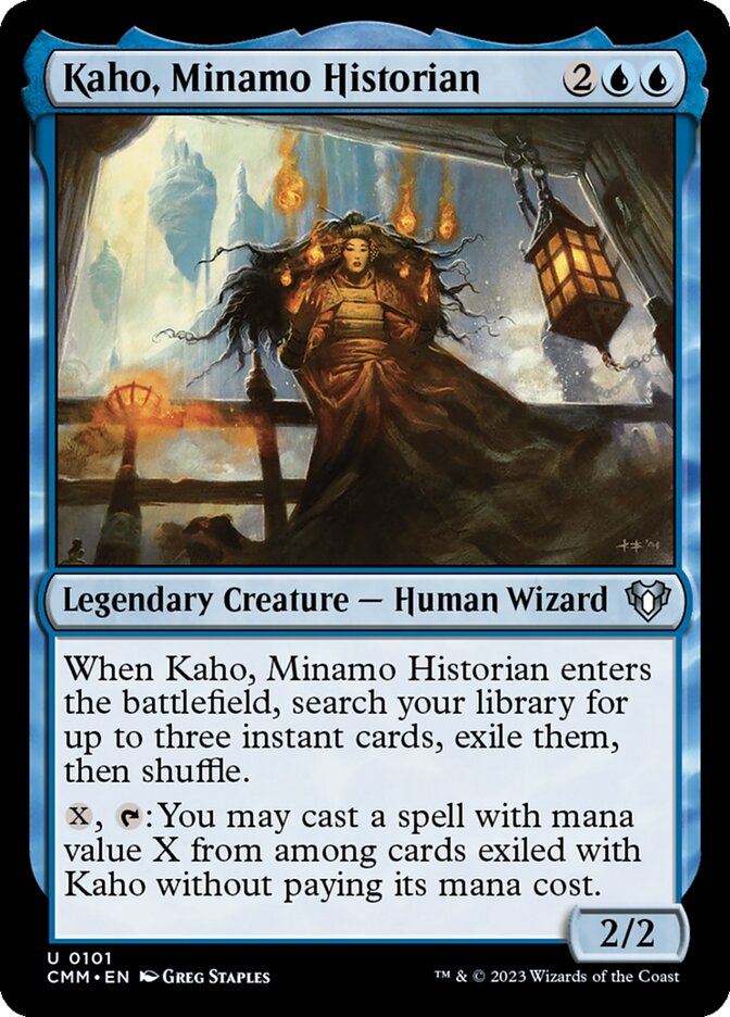 Kaho, Minamo Historian 101 (Commander Masters)  - Foil | Good Games Adelaide SA