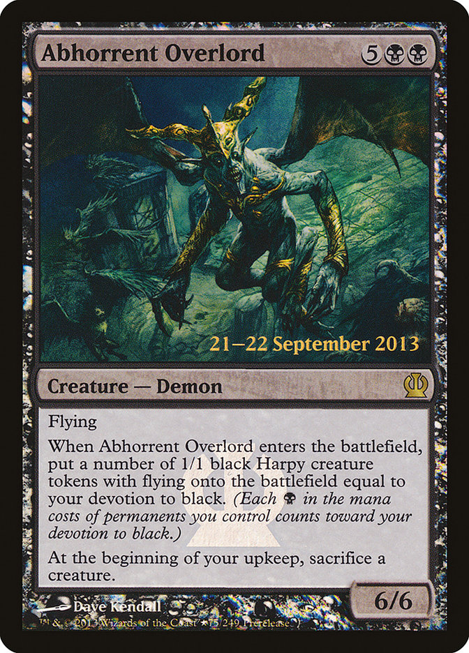 Abhorrent Overlord [Theros Promos] | Good Games Adelaide SA