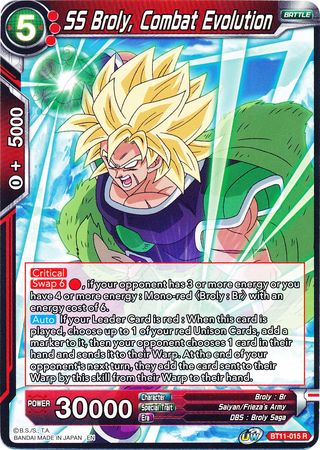 SS Broly, Combat Evolution [BT11-015] | Good Games Adelaide SA