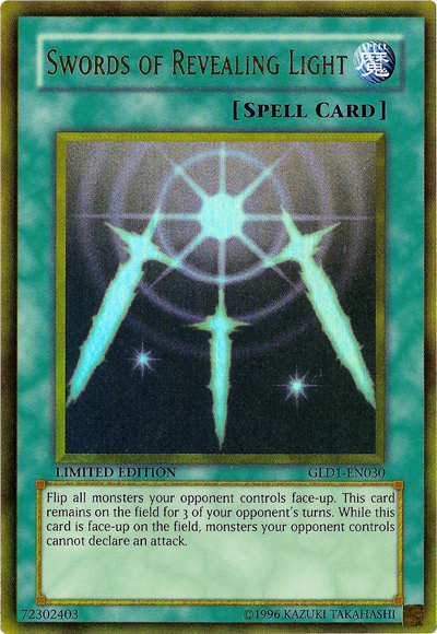 Swords of Revealing Light [GLD1-EN030] Gold Rare | Good Games Adelaide SA