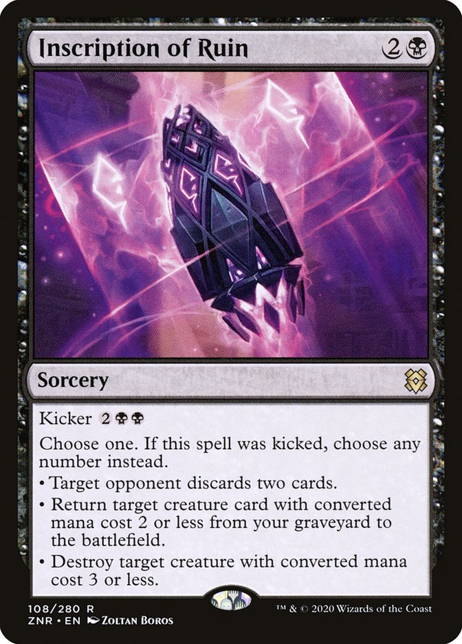 Inscription of Ruin 108 (Zendikar Rising)  - Foil | Good Games Adelaide SA