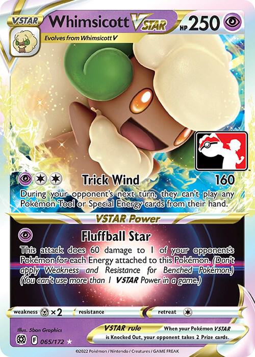 Whimsicott VSTAR Series 2 065/172 (Prize Pack Series Cards)  - Holofoil | Good Games Adelaide SA