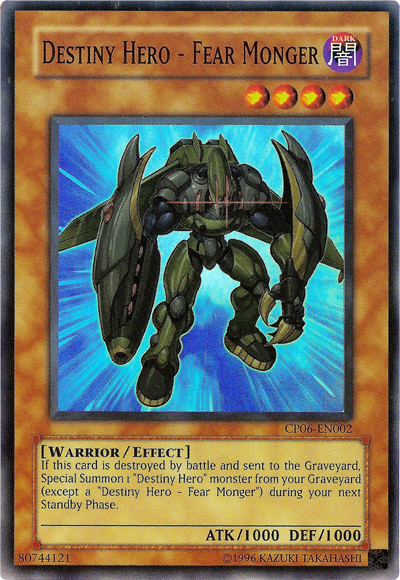 Destiny Hero - Fear Monger [CP06-EN002] Super Rare | Good Games Adelaide SA