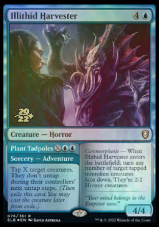 Illithid Harvester // Plant Tadpoles [Commander Legends: Battle for Baldur's Gate Prerelease Promos] | Good Games Adelaide SA
