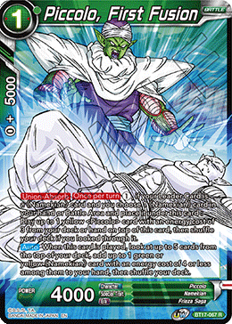 Piccolo, First Fusion (BT17-067) [Ultimate Squad] | Good Games Adelaide SA