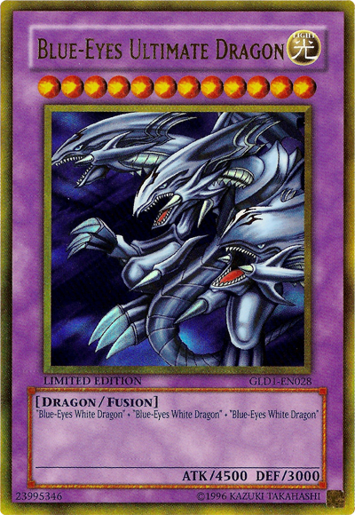 Blue-Eyes Ultimate Dragon [GLD1-EN028] Gold Rare | Good Games Adelaide SA