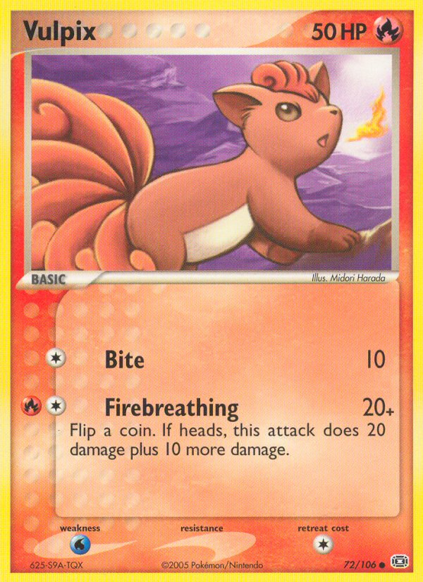 Vulpix (72/106) [EX: Emerald] | Good Games Adelaide SA