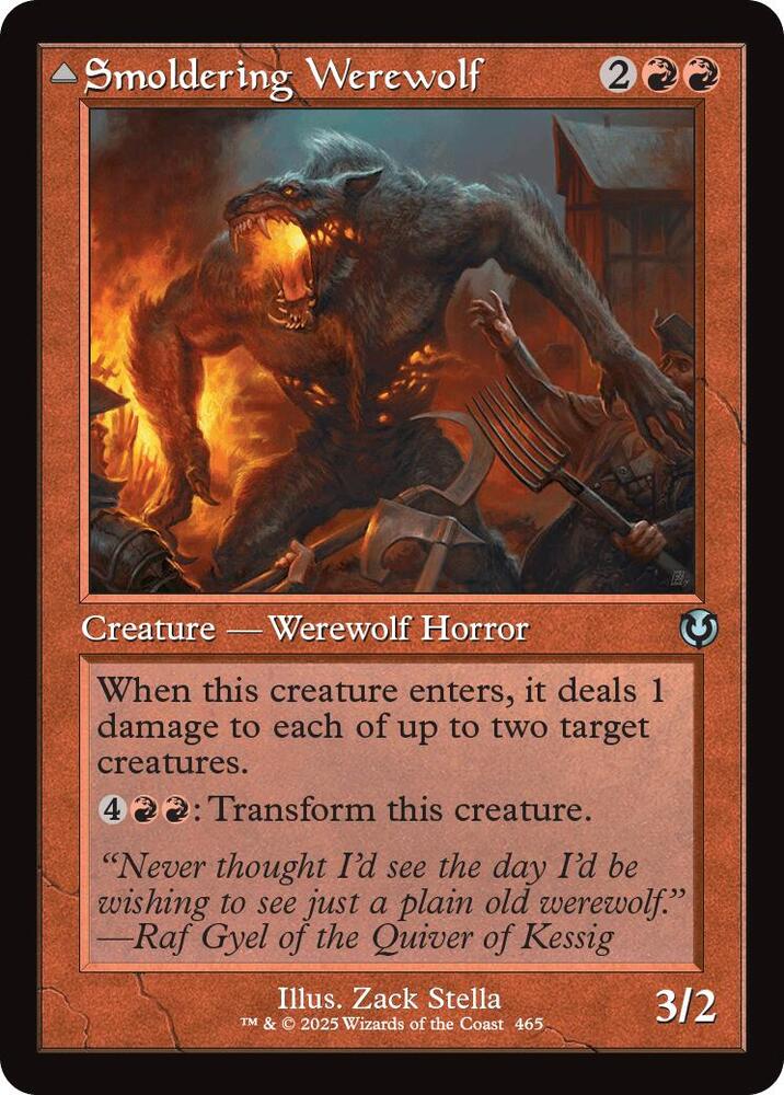 Smoldering Werewolf 465 (Innistrad Remastered)  - Foil | Good Games Adelaide SA