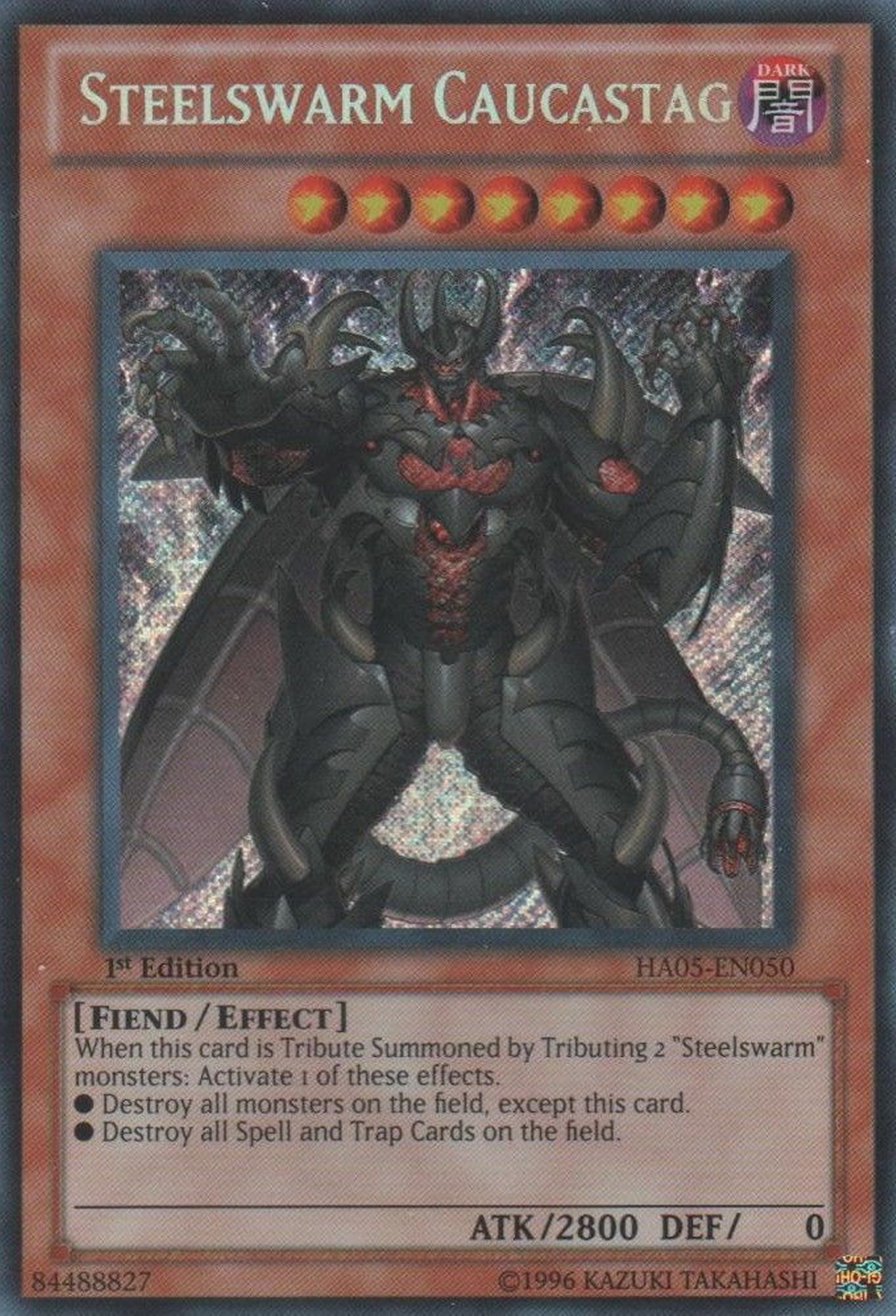 Steelswarm Caucastag [HA05-EN050] Secret Rare | Good Games Adelaide SA