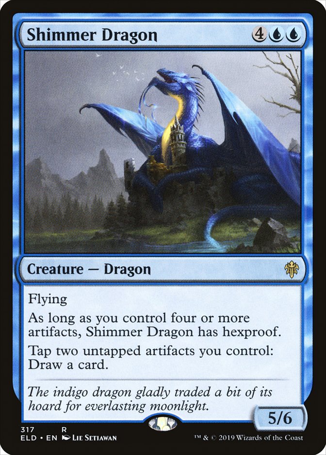 Shimmer Dragon [Throne of Eldraine] | Good Games Adelaide SA