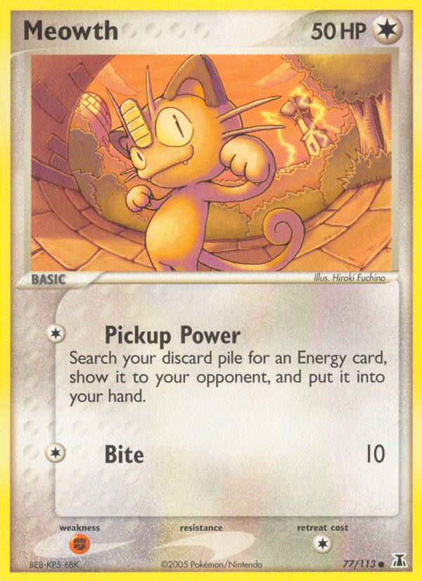 Meowth (77/113) [EX: Delta Species] | Good Games Adelaide SA
