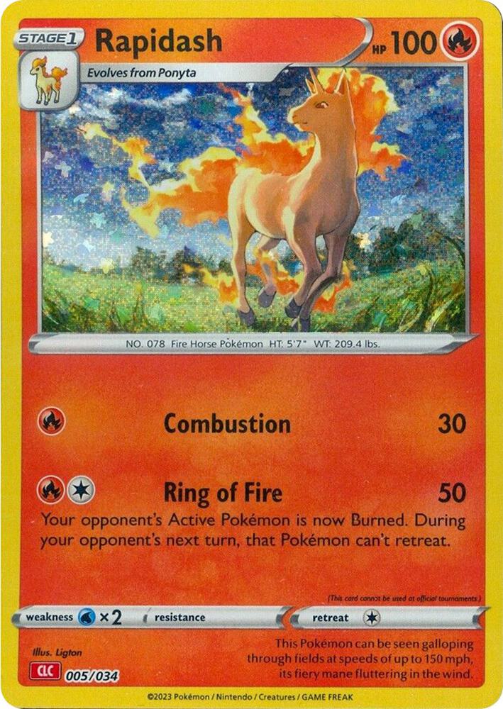 Rapidash 005/034 (Trading Card Game Classic)  - Holofoil | Good Games Adelaide SA