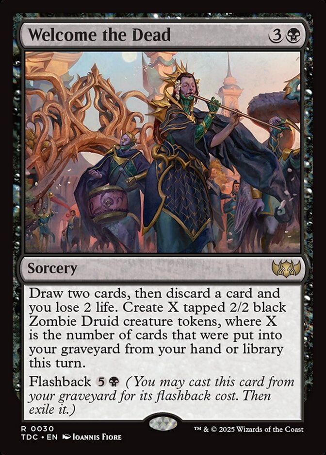 Welcome the Dead 30 (Commander: Tarkir: Dragonstorm)  | Good Games Adelaide SA