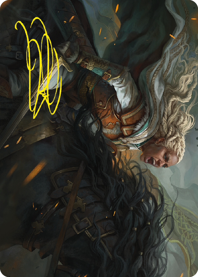 Eowyn, Fearless Knight Art Card (Gold-Stamped Signature) [The Lord of the Rings: Tales of Middle-earth Art Series] | Good Games Adelaide SA