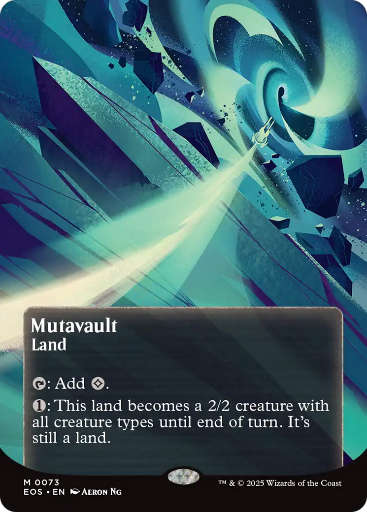 Mutavault (0073) (Borderless) [Edge of Eternities: Stellar Sights] | Good Games Adelaide SA
