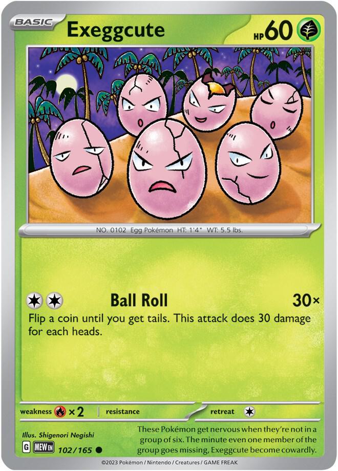 Exeggcute 102/165 (SV: Scarlet & Violet 151)  | Good Games Adelaide SA