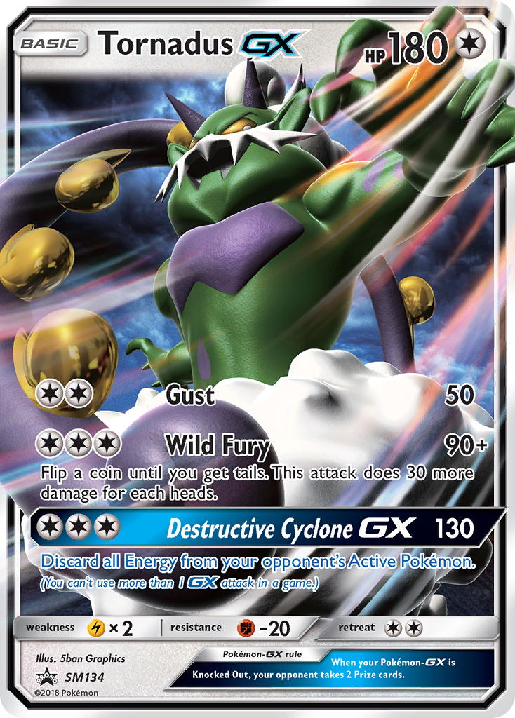 Tornadus GX (SM134) [Sun & Moon: Black Star Promos] | Good Games Adelaide SA