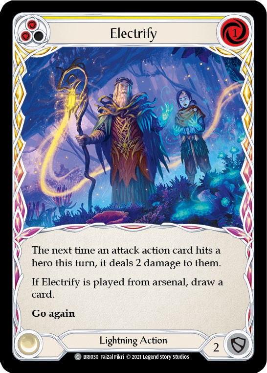 Electrify (Yellow) [BRI030] (Tales of Aria Briar Blitz Deck)  1st Edition Normal | Good Games Adelaide SA